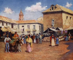 Malaga, ein Markt