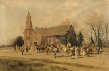 Alte Bruton-Kirche, Williamsburg, Virginia, zur Zeit von Lord Dunmore, 1893