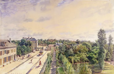 Das Gästehaus in Sèvres, um 1840