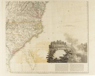 Eine Karte der Vereinigten Staaten von Nordamerika