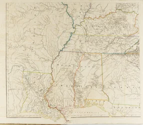 Karte der Vereinigten Staaten von Nordamerika