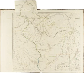 Eine Karte der Vereinigten Staaten von Nordamerika