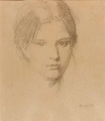 Porträt der Tochter des Künstlers, Mary