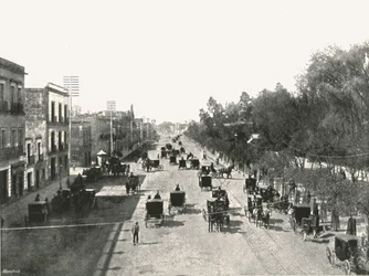 Avenida Juarez, Mexiko-Stadt, Mexiko, 1895