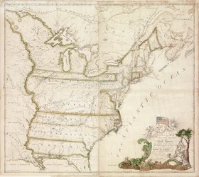 Amerikas erste nationale Karte, 1784