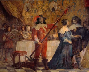 Szene aus dem Leben von Charles de Valois, Herzog von Angoulême (1573-1650)