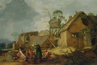 Landschaft mit Bauernhof, 1629