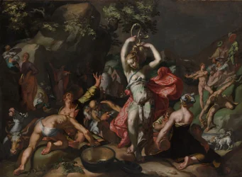 Moses schlägt den Felsen
