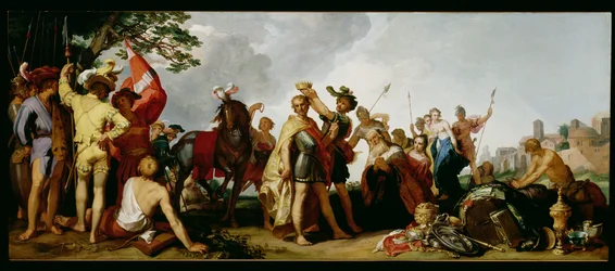 Die Krönung Alexanders des Großen (356-323 v. Chr.)