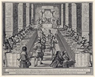 Disposition du Festin, aus ?L?ordre du Saint-Esprit?, veröffentlicht 1634
