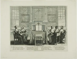 Teller Eins, aus Die klugen und törichten Jungfrauen, Teller Eins