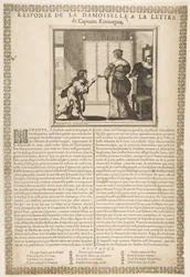 Antwort der jungen Dame auf den Brief des Kapitäns, ca. 1636