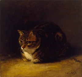 Studie einer Katze, 1817