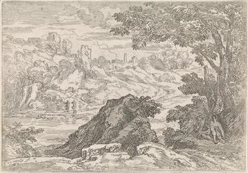 Landschaft mit Fluss
