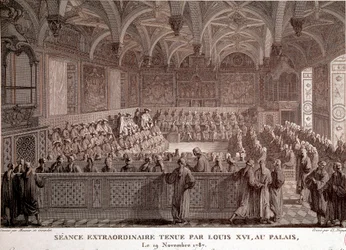 Erste der Französischen Revolution: Außerordentliche Sitzung von Ludwig XVI. im Schloss von Versailles, 19. November