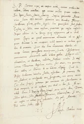 Autographierter Brief an seinen Neffen, Jacob Cool (Jacobus Colius), Antwerpen, 2. Februar 1595