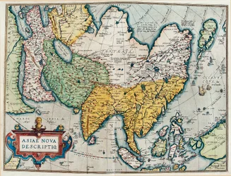 Beschreibung des asiatischen Kontinents, Geographische Karte aus „Theatrum Orbis Terrarum“