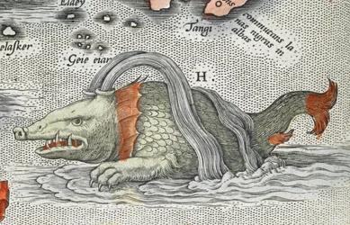 (Detail) eines Seeungeheuers, aus 