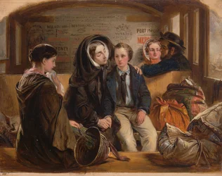 Zweite Klasse - Der Abschied. So trennen wir uns reich an Trauer, arm im Abschied, 1855