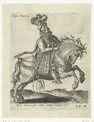Französischer Reiter mit Pistole