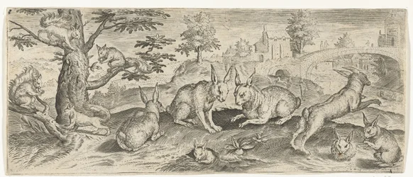 Eichhörnchen und Kaninchen (Dieren)