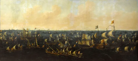 Die Schlacht von Zuider Zee, 6. Oktober 1573