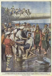 Beim Überqueren des Äquators