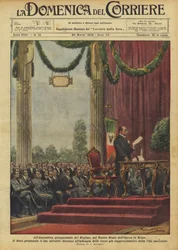 Bei der fünfjährigen Versammlung des Regimes im Königlichen Operntheater in Rom