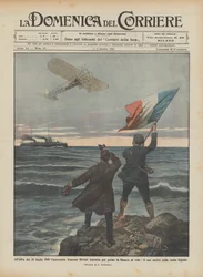 Am Morgen des 25. Juli 1909 überquert der französische Luftfahrer Bleriot als erster den Ärmelkanal im Flug