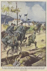 Auf den Fersen des fliehenden Feindes