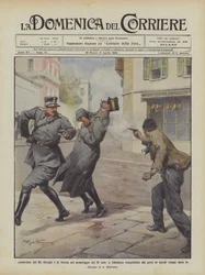 Ermordung von König Georg I. von Griechenland am Nachmittag des 18. in Saloniki, erobert von den Griechen