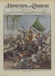 Schlacht am 26. Oktober in der Oase von Tripolis, die 8. Kompanie des 84. Infanterieregiments erobert