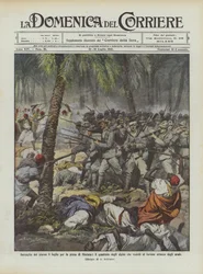 Schlacht am 8. Juli zur Einnahme von Misrata, das Quadrat der Alpenjäger hält stand