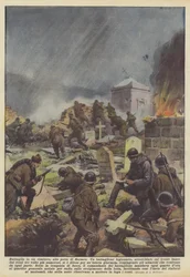 Schlacht auf einem Friedhof vor den Toren von Bermeo