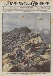 Wie unsere Truppen den Tod herausfordern, eine sehr gewagte Erkundung eines Offiziers und eines Freiwilligen der Artillerie