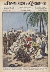 Mit dem italienischen Vormarsch in Richtung Fezzan, etwa 600 Kilometer ins Landesinnere von Libyen