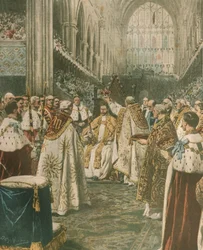 Titelillustration zur Krönung von König Georg V.; London, England