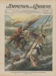 Dramatischer Schiffbruch eines italienischen Fischereiseglers im Mittelmeer bei Alexandria