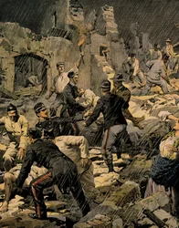 Erdbeben in Kalabrien, aus La Domenica del Corriere