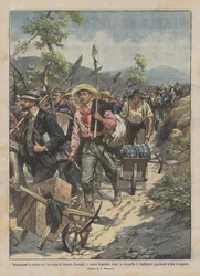 Massenmigration in das Gebiet von Ontario (Kanada), das neue Eldorado nach der Entdeckung