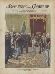 Die Neujahrswünsche an S. M. den König im Quirinal