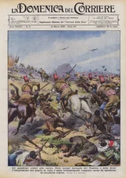 Die eritreischen Schwadronen im Angriff