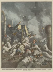 Die letzten Verteidiger der Monarchie, Besatzung der Don Carlos, gefallen um eine