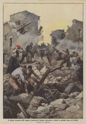 Das schwere Erdbeben vom 8. Mai in der Provinz Catania, Zerstörung und Schrecken in der Gegend von Linera, Acireale