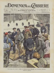 Die Besiegten des Lebens, Ankunft italienischer Auswanderer, die in der argentinischen Republik verrückt geworden sind, in Genua