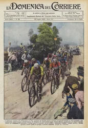 Die italienischen Meister, die an der Tour de France teilnehmen, haben mit großer Energie animiert