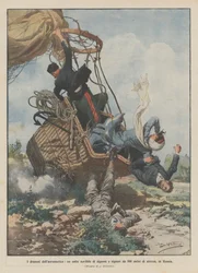 Die Dramen der Luftfahrt, ein schrecklicher Sturz von Damen und Herren aus 800 Metern Höhe in Russland