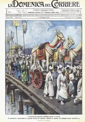 Die malerische Beerdigung des Kaisers von Korea