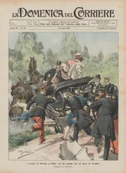 Die Könige von Norwegen in Paris, was ihnen im Park von Versailles widerfuhr