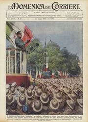 Die Rede an die Infanterie der Sabauda in Cagliari